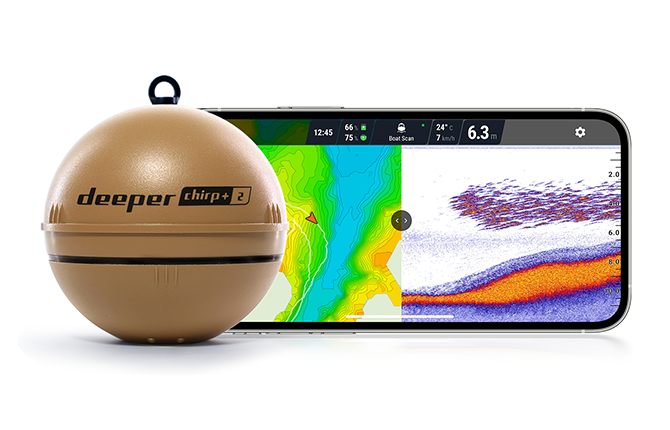 Deeper Chirp 2 Castable Portable WiFi Fish Finder with Extended