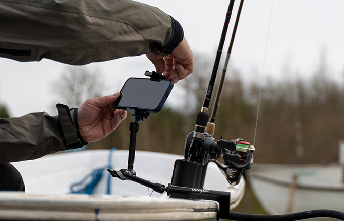 Deeper Smart Phone Mount for Boats and Kayaks
