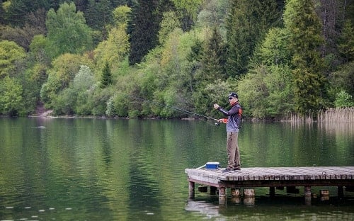 fishing from dock