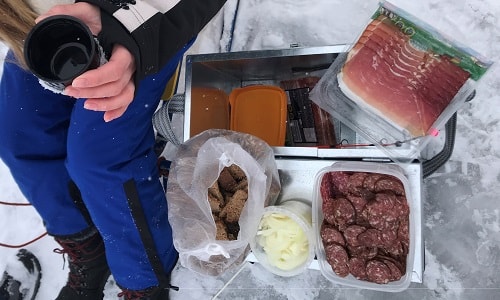 Food for ice fishing