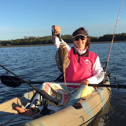 fishing woman