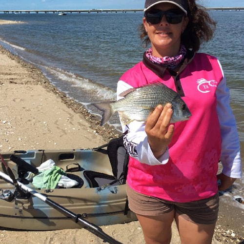 fishing woman